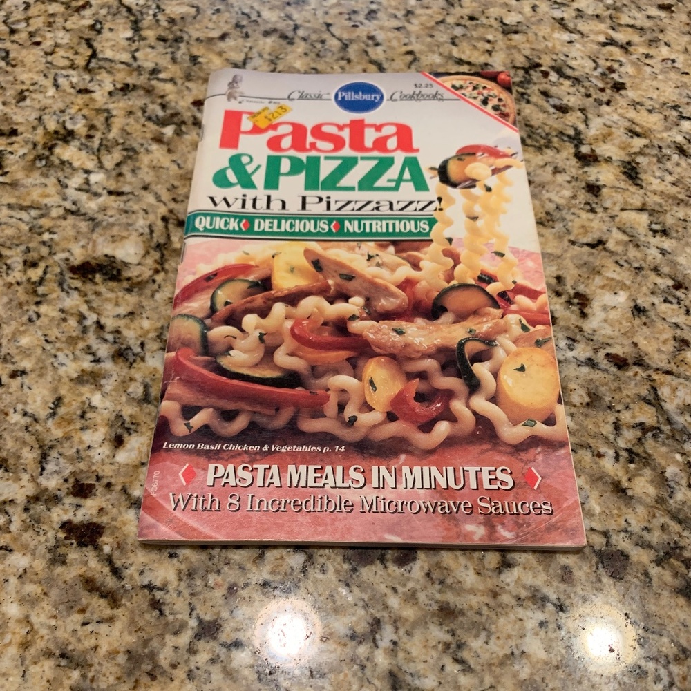 Vintage Pillsbury Classic Cookbook Pasta and Pizza Cookbook Magazine
